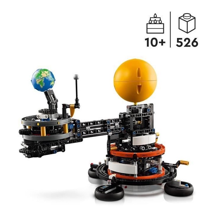 LEGO Technic 42179 La Planete Terre et la Lune en Orbite, Jouet, Theme du Systeme Solaire LEGO Technic 42179 La Planete Terre et la Lune en Orbite, Jouet, Theme du Systeme Solaire