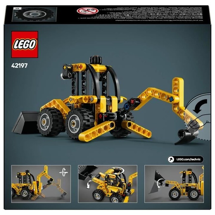 LEGO Technic 42197 Le tractopelle - Jeu de construction et cadeau pour garçon des 7 ans