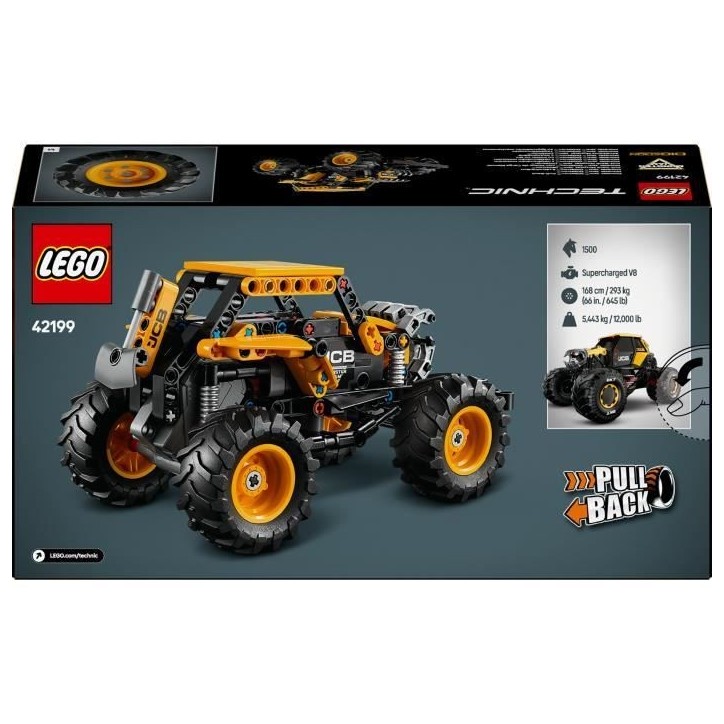 LEGO Technic 42199 Monster Jam DIGatron a rétrofriction - Maquette de camion pour garçon