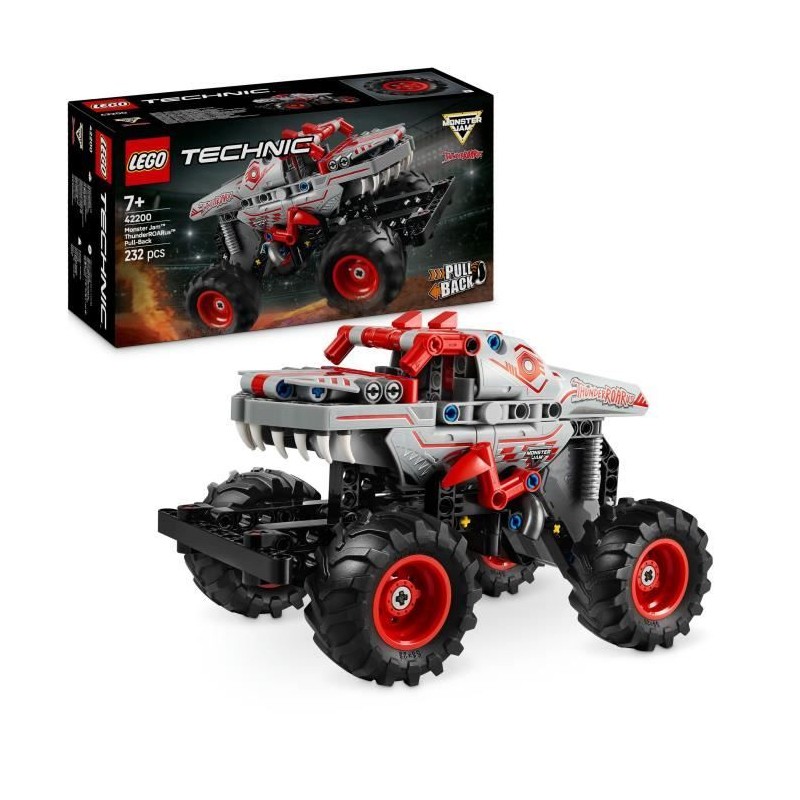 LEGO Technic 42200 Monster Jam ThunderROARus a rétrofriction - Camion LEGO Technic 42200 Monster Jam ThunderROARus a rétrofriction - Camion