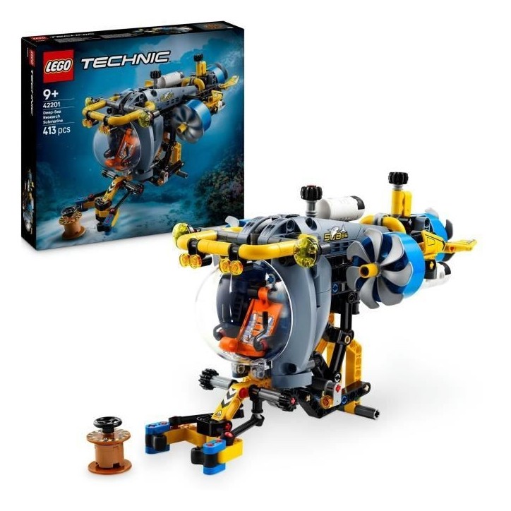LEGO Technic 42201 Le sous marin de recherche en haute mer - Jeu de construction des 9 ans