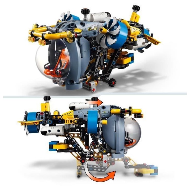 LEGO Technic 42201 Le sous marin de recherche en haute mer - Jeu de construction des 9 ans
