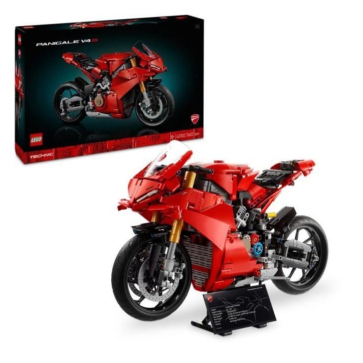 LEGO Technic 42202 La Moto Ducati Panigale V4 S - Moto a construire pour adulte