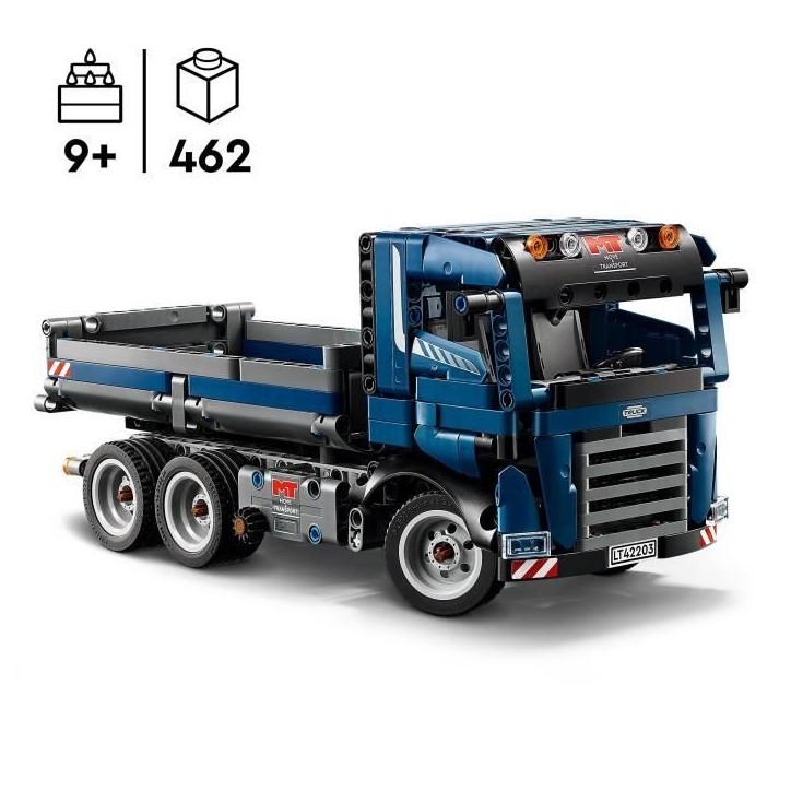 LEGO Technic 42203 Camion benne - Jeu de construction pour garçon des 9 ans - Idée cadeau