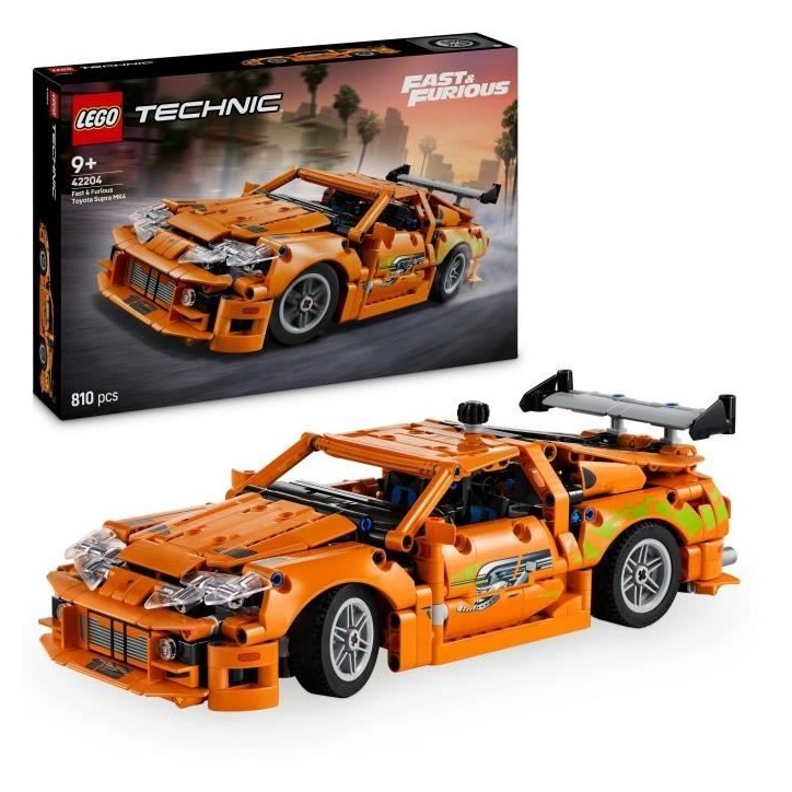 LEGO Technic 42204 Fast and Furious Toyota Supra MK4 - Jouet voiture pour garçon des 9 ans