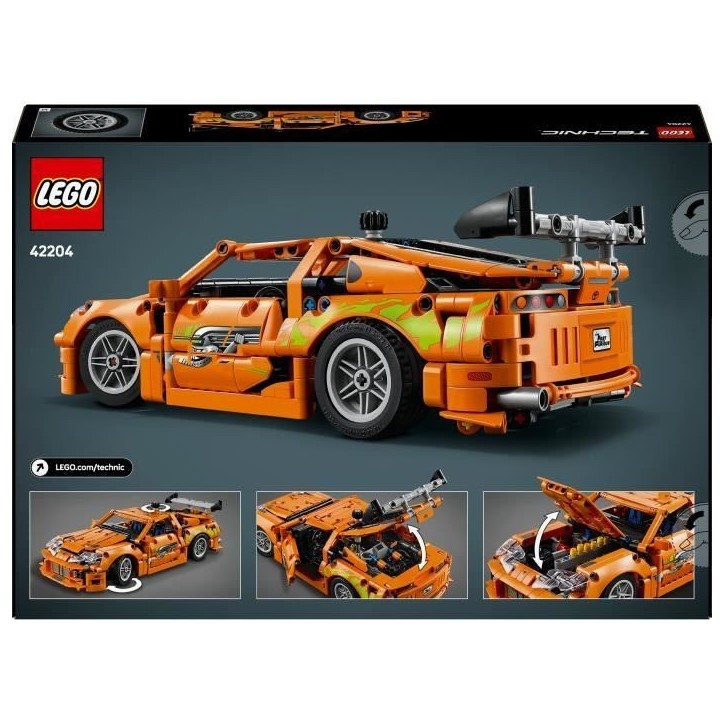 LEGO Technic 42204 Fast and Furious Toyota Supra MK4 - Jouet voiture pour garçon des 9 ans
