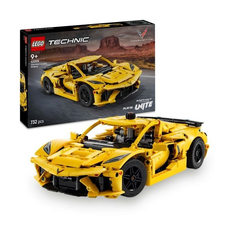 LEGO Technic 42205 Chevrolet Corvette Stingray - Voiture de sport pour LEGO Technic 42205 Chevrolet Corvette Stingray - Voiture de sport pour