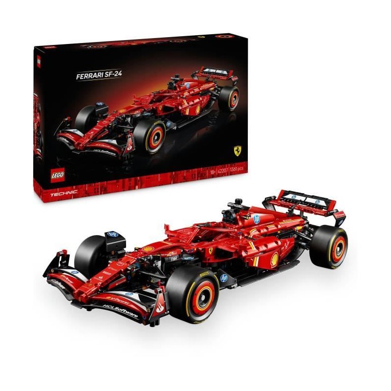 LEGO Technic 42207 F1 Ferrari SF-24 - Voiture collector avec moteur V6 LEGO Technic 42207 F1 Ferrari SF-24 - Voiture collector avec moteur V6