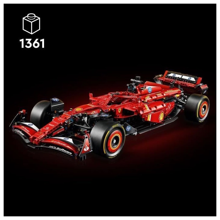 LEGO Technic 42207 F1 Ferrari SF-24 - Voiture collector avec moteur V6 pour adulte