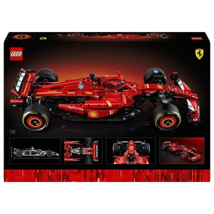 LEGO Technic 42207 F1 Ferrari SF-24 - Voiture collector avec moteur V6 pour adulte