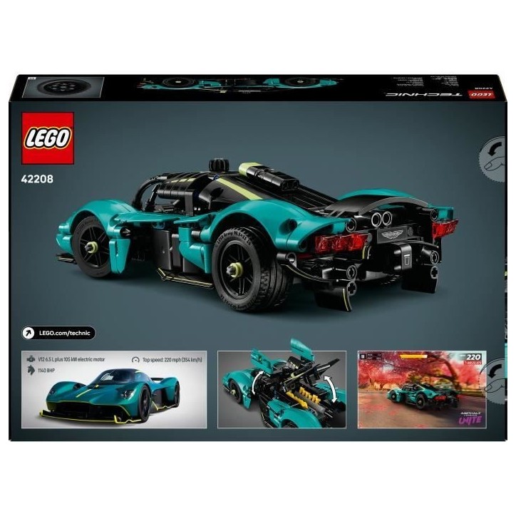LEGO Technic 42208 Aston Martin Valkyrie - Jeu de Construction pour Garçon des 9 ans