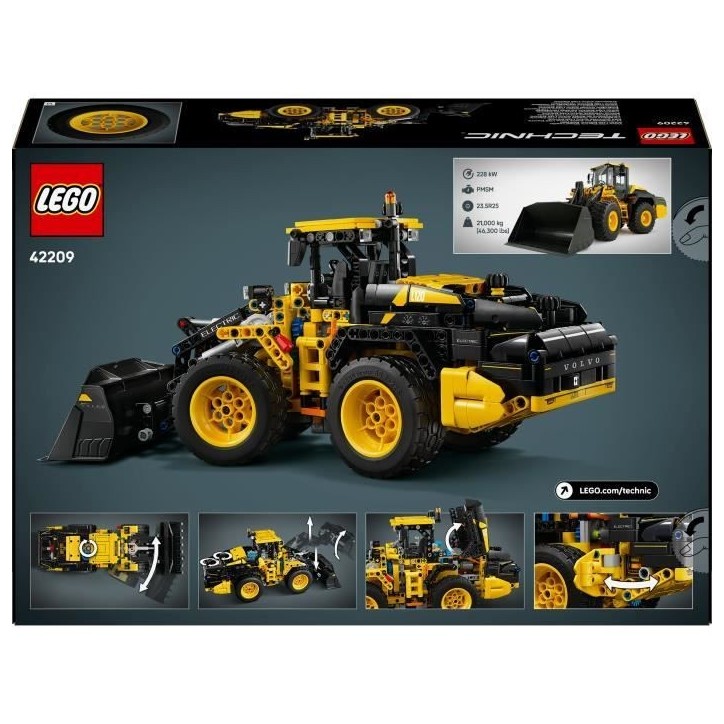 LEGO Technic 42209 La Chargeuse sur Pneus Volvo L120 Electric - Jeu pour Garçon des 9 ans