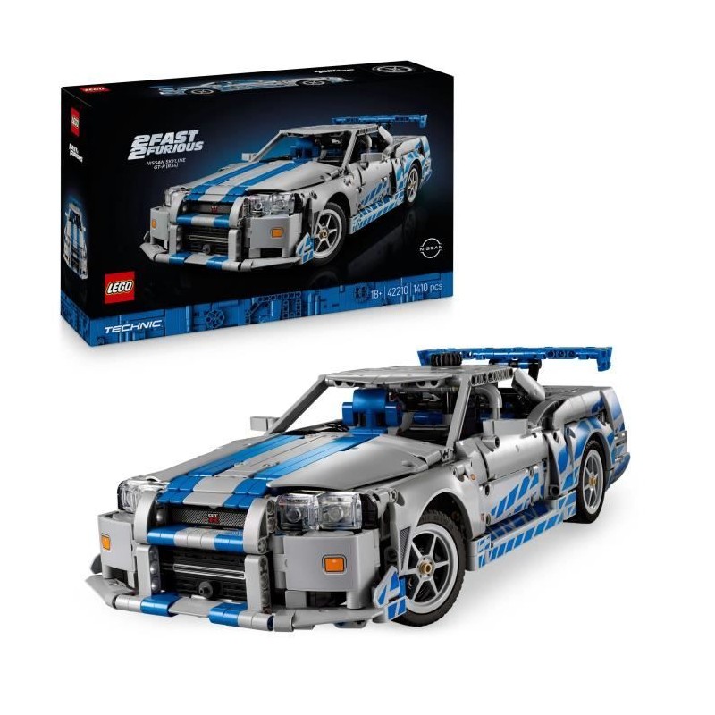 LEGO Technic 42210 Voiture Nissan Skyline GT-R (R34) 2 Fast 2 Furious LEGO Technic 42210 Voiture Nissan Skyline GT-R (R34) 2 Fast 2 Furious