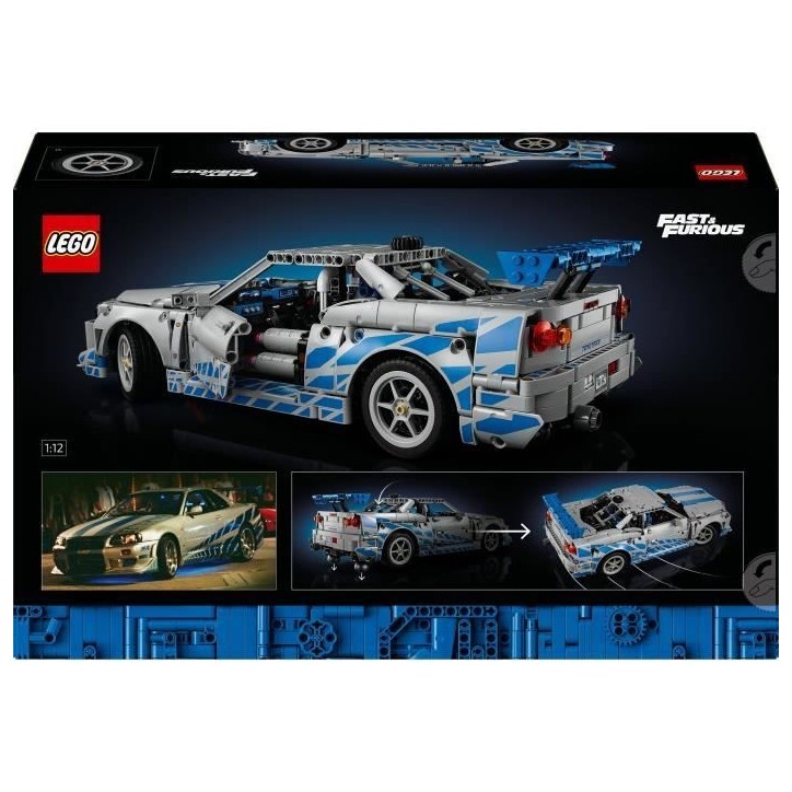 LEGO Technic 42210 Voiture Nissan Skyline GT-R (R34) 2 Fast 2 Furious - Set pour Adulte