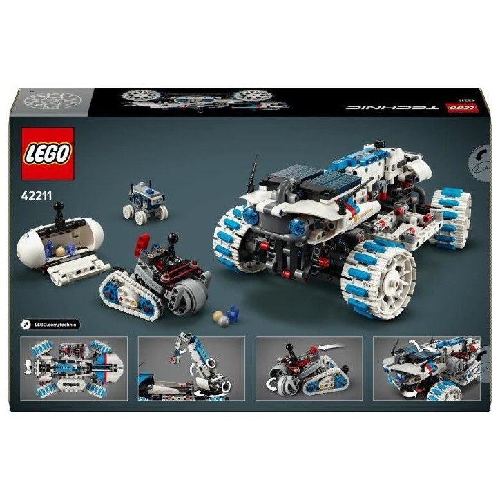 LEGO Technic 42211 Véhicule Lunaire Lunar Outpost - Jeu de Construction enfant 10 ans