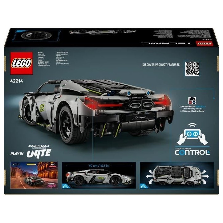 LEGO Technic 42214 Supercar Lamborghini Revuelto - Jeu de Construction enfant 10 ans