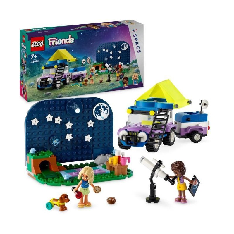 LEGO 42603 Friends Le Camping-Car d'Observation des Étoiles, Jouet po LEGO 42603 Friends Le Camping-Car d'Observation des Étoiles, Jouet po