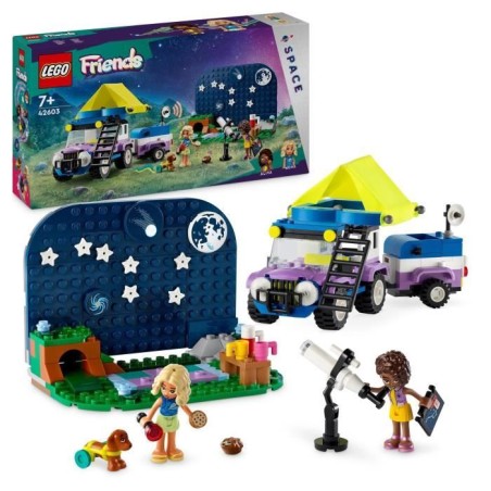 LEGO 42603 Friends Le Camping-Car d'Observation des Étoiles, Jouet po