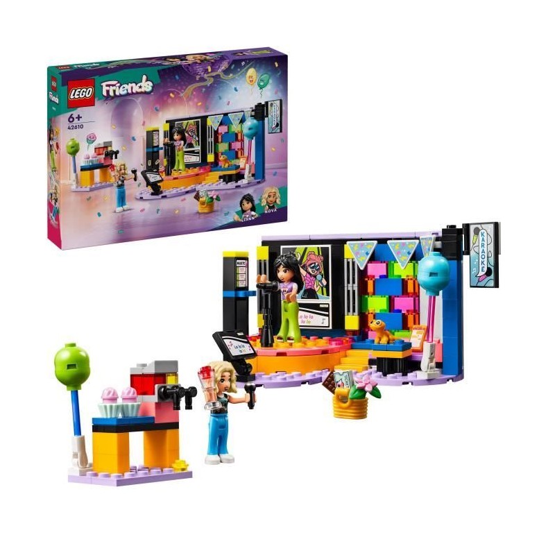 LEGO 42610 Friends Le Karaoké, Jouet Musical avec Poupées et Figurin LEGO 42610 Friends Le Karaoké, Jouet Musical avec Poupées et Figurin