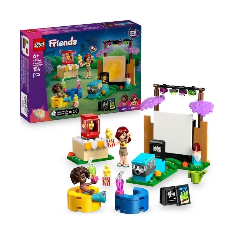 LEGO Friends 42642 Soirée Cinéma entre Amies - Jeu de Construction d LEGO Friends 42642 Soirée Cinéma entre Amies - Jeu de Construction d