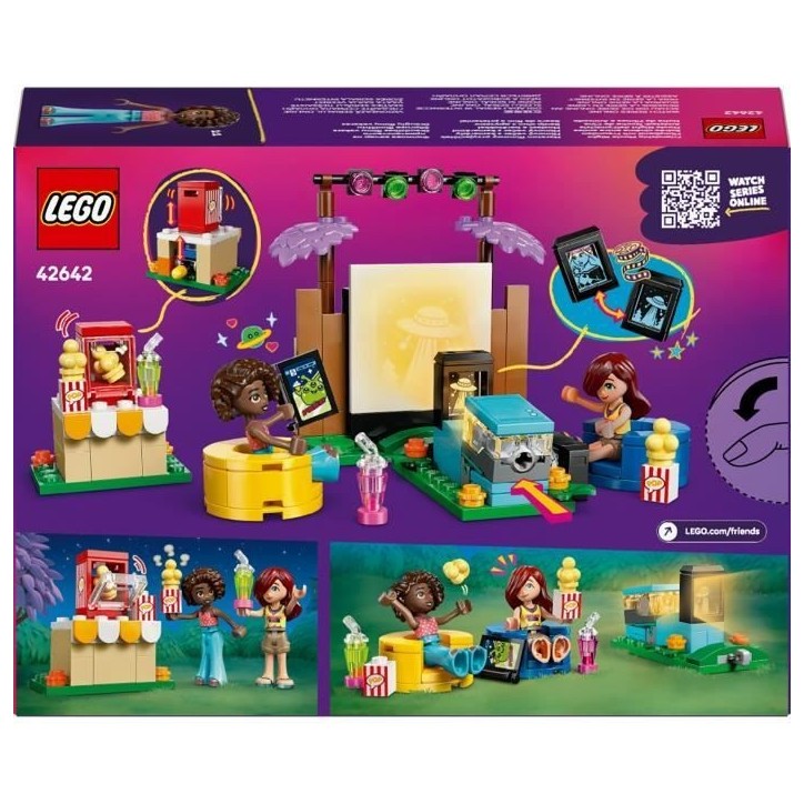 LEGO Friends 42642 Soirée Cinéma entre Amies - Jeu de Construction des 6 Ans