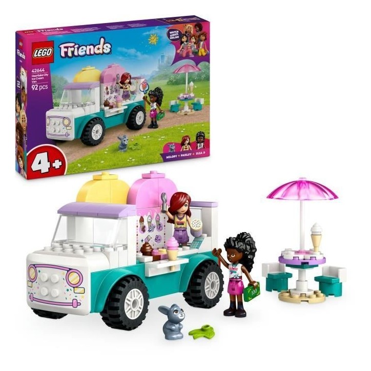LEGO Friends 42644 Le camion de glaces de Heartlake City - Jeu de construction des 4 ans