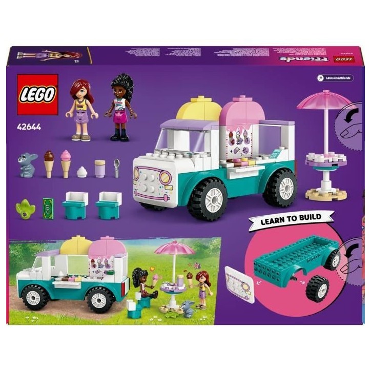 LEGO Friends 42644 Le camion de glaces de Heartlake City - Jeu de construction des 4 ans