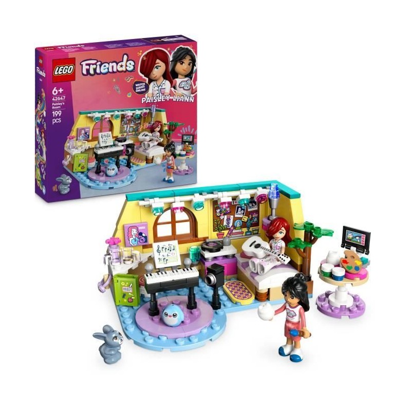 LEGO Friends 42647 La chambre de Paisley - Jouet interactif pour enfan LEGO Friends 42647 La chambre de Paisley - Jouet interactif pour enfan