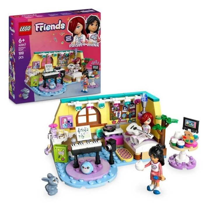 LEGO Friends 42647 La chambre de Paisley - Jouet interactif pour enfants de 6 ans et plus