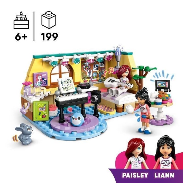 LEGO Friends 42647 La chambre de Paisley - Jouet interactif pour enfants de 6 ans et plus