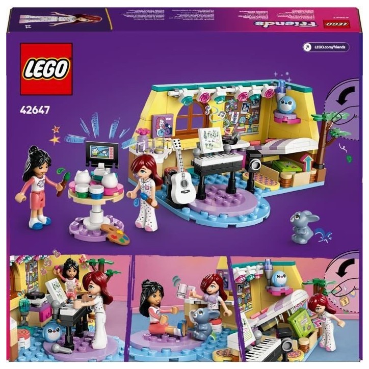 LEGO Friends 42647 La chambre de Paisley - Jouet interactif pour enfants de 6 ans et plus