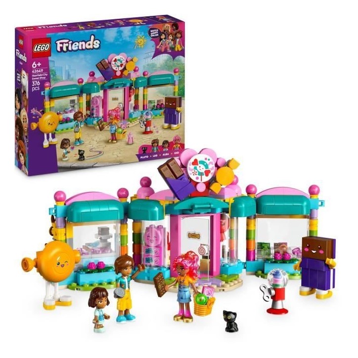 LEGO Friends 42649 La Confiserie de Heartlake City - Jouet de Construction enfant des 6 ans