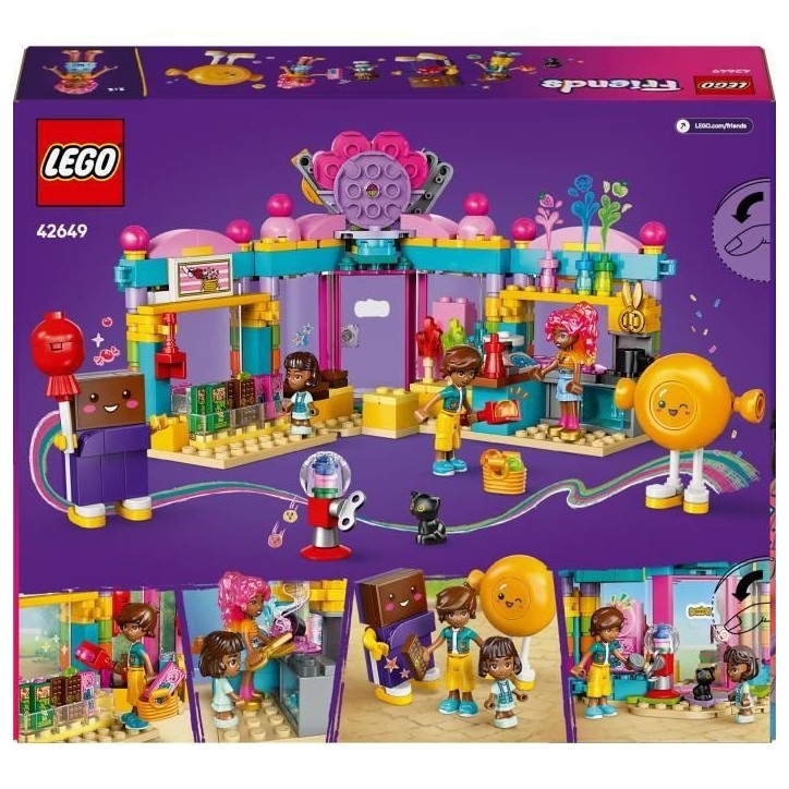 LEGO Friends 42649 La Confiserie de Heartlake City - Jouet de Construction enfant des 6 ans
