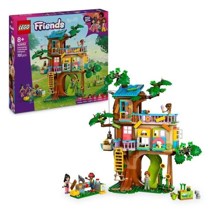 LEGO Friends 42652 La Cabane de l'Amitié - Jouet de Construction pour enfant des 8 ans