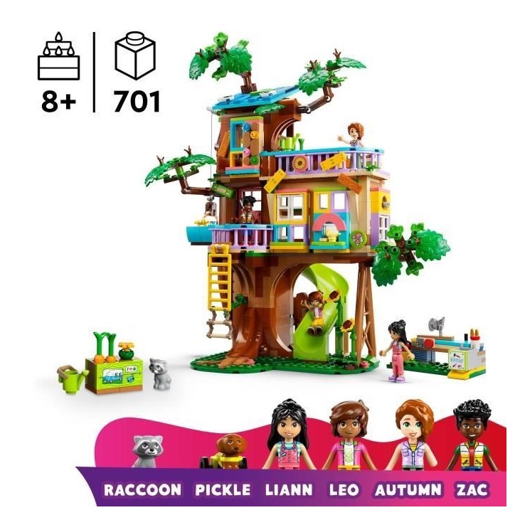 LEGO Friends 42652 La Cabane de l'Amitié - Jouet de Construction pour enfant des 8 ans