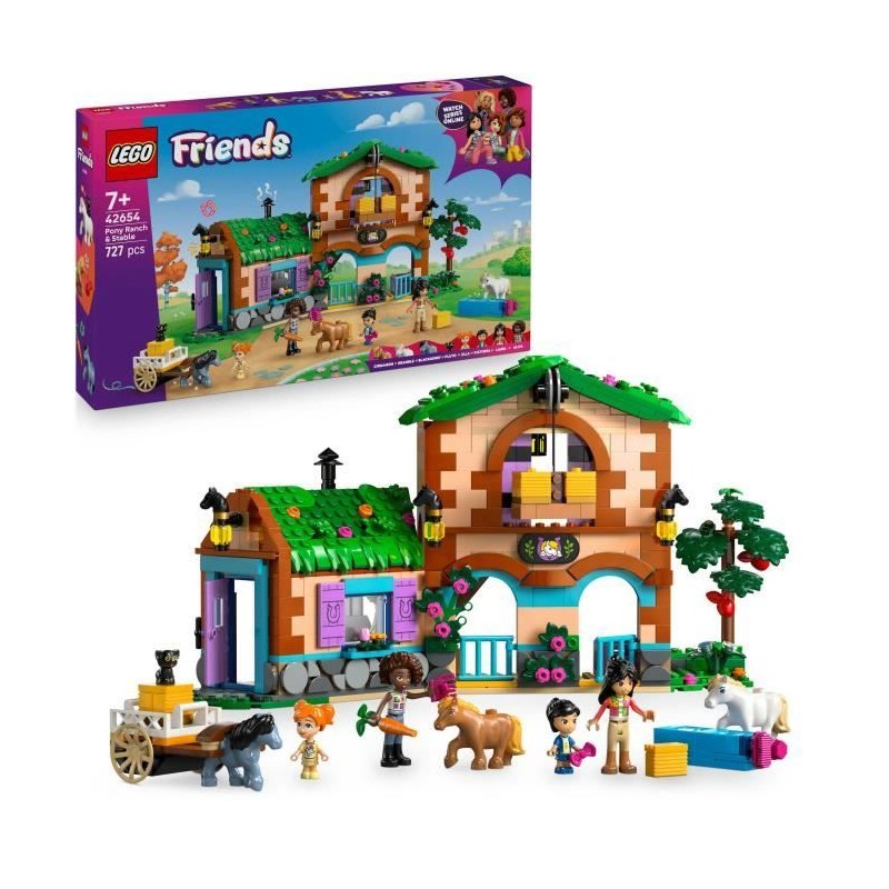 LEGO Friends 42654 Le Ranch et les Écuries des Poneys - Jeu de Constr LEGO Friends 42654 Le Ranch et les Écuries des Poneys - Jeu de Constr