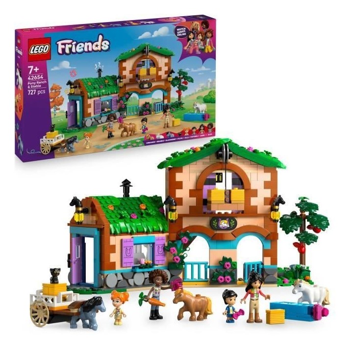 LEGO Friends 42654 Le Ranch et les Écuries des Poneys - Jeu de Construction des 7 Ans LEGO Friends 42654 Le Ranch et les Écuries des Poneys - Jeu de Construction des 7 Ans