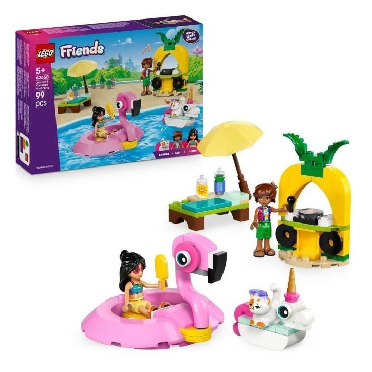 LEGO Friends 42658 Fete dans la Piscine avec les Bouées Licorne et Flamant Rose - Jouet LEGO Friends 42658 Fete dans la Piscine avec les Bouées Licorne et Flamant Rose - Jouet