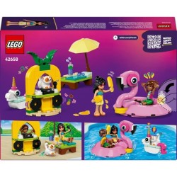 LEGO Friends 42658 Fete dans la Piscine avec les Bouées Licorne et Fl