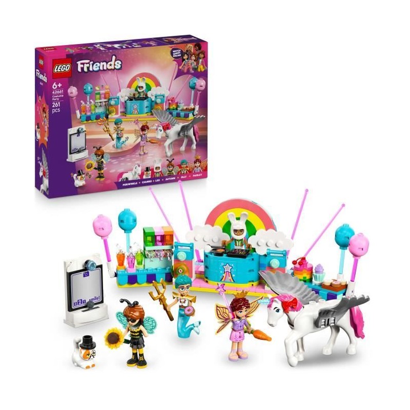 LEGO Friends 42661 Soirée Déguisée avec une Licorne et une Fée - J LEGO Friends 42661 Soirée Déguisée avec une Licorne et une Fée - J
