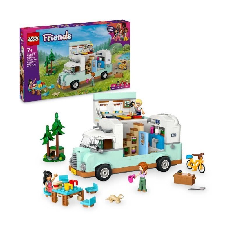 LEGO Friends 42663 Camping-car de l'amitié - Jouet de construction po LEGO Friends 42663 Camping-car de l'amitié - Jouet de construction po