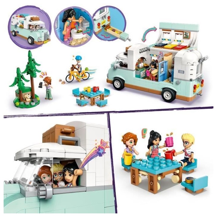 LEGO Friends 42663 Camping-car de l'amitié - Jouet de construction pour enfants des 7 ans LEGO Friends 42663 Camping-car de l'amitié - Jouet de construction pour enfants des 7 ans