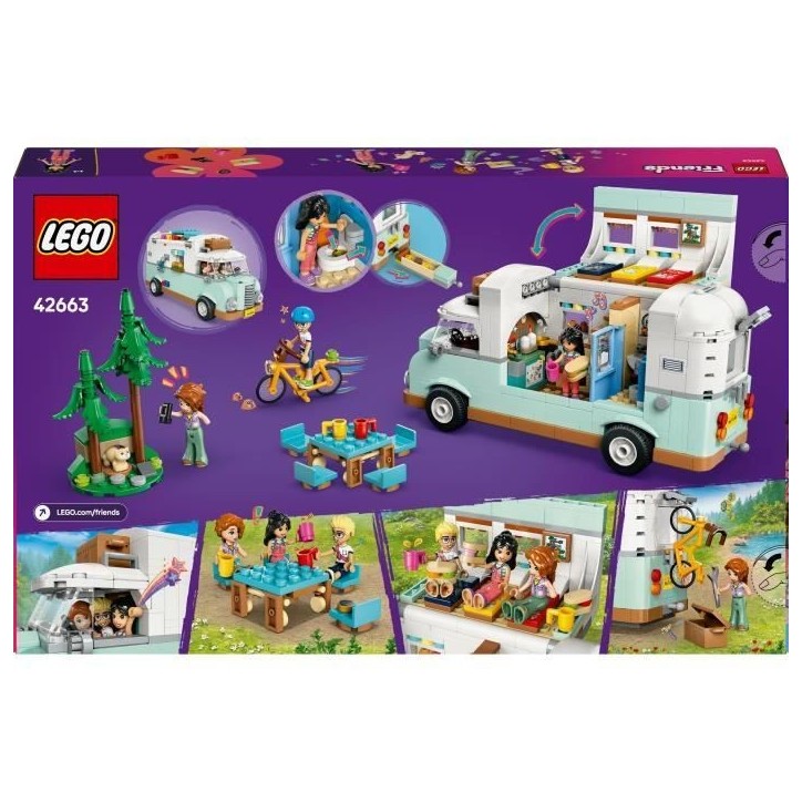 LEGO Friends 42663 Camping-car de l'amitié - Jouet de construction pour enfants des 7 ans LEGO Friends 42663 Camping-car de l'amitié - Jouet de construction pour enfants des 7 ans