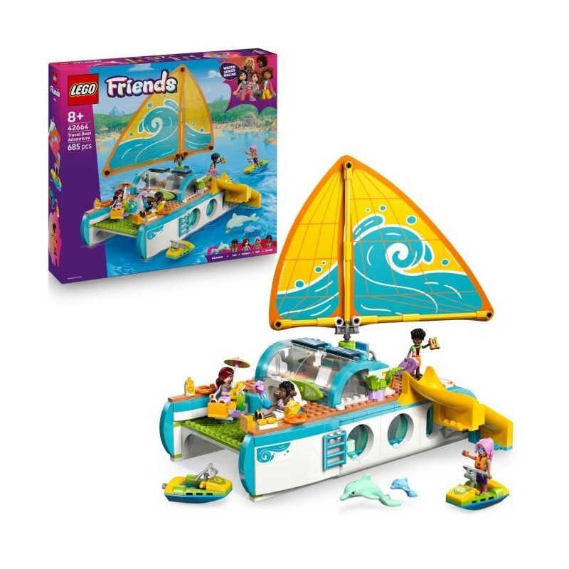 LEGO Friends 42664 L'Aventure en Bateau - Jeu Créatif des 8 ans avec LEGO Friends 42664 L'Aventure en Bateau - Jeu Créatif des 8 ans avec