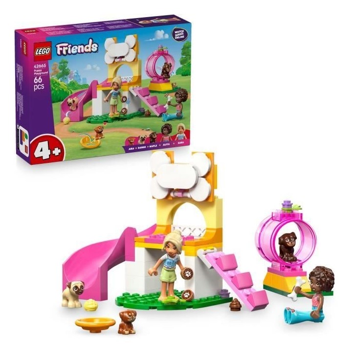 LEGO Friends 42665 L'Aire de Jeux des Chiots - Jeu Créatif des 4 Ans - Toboggan LEGO Friends 42665 L'Aire de Jeux des Chiots - Jeu Créatif des 4 Ans - Toboggan