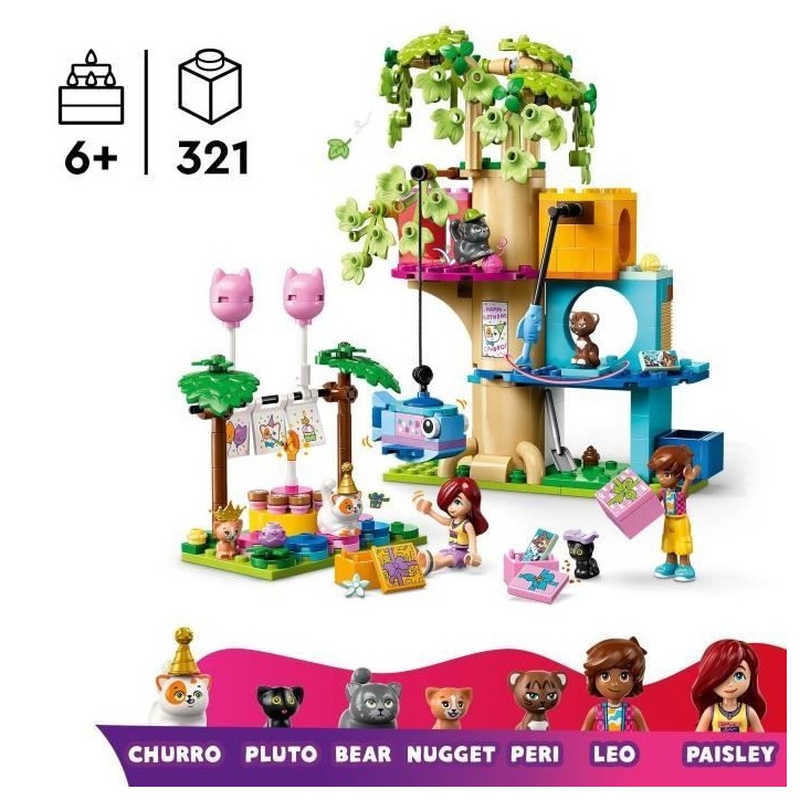 LEGO Friends 42666 La Fete d'Anniversaire et l'Arbre a Chats - Jeu des 6 ans LEGO Friends 42666 La Fete d'Anniversaire et l'Arbre a Chats - Jeu des 6 ans