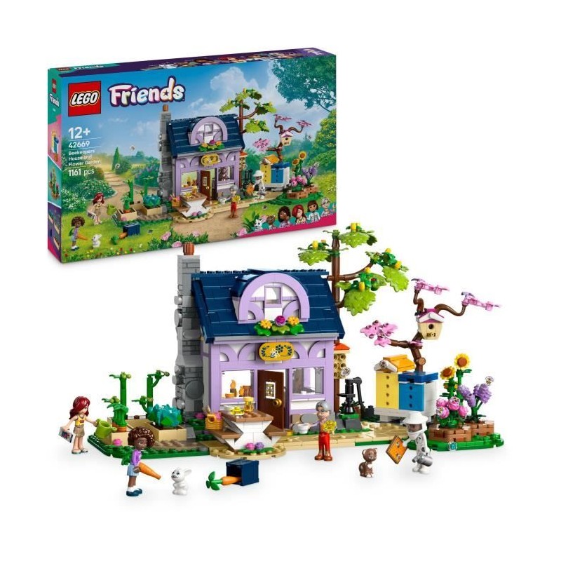 LEGO Friends 42669 La maison des apiculteurs et le jardin fleuri - Jeu