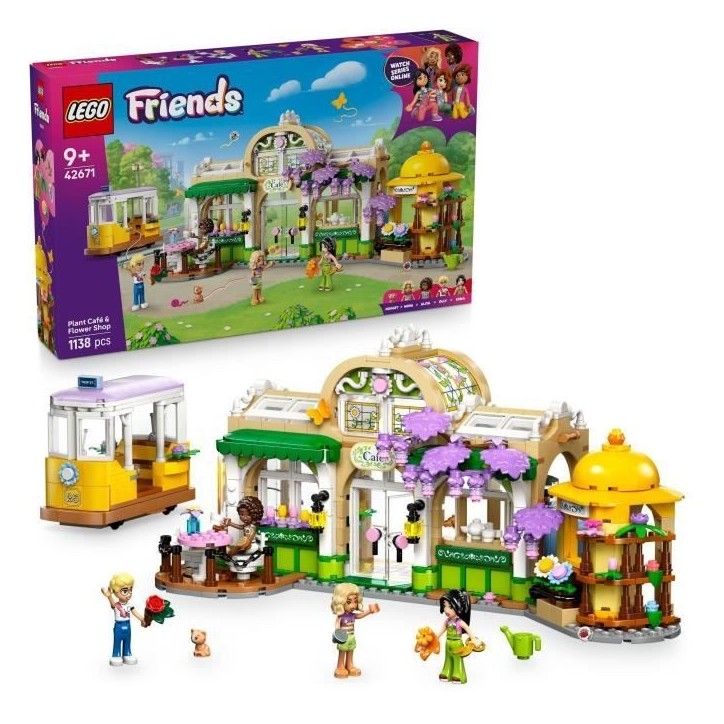 LEGO Friends 42671 Café des Plantes et Kiosque a Fleurs - Jeu de Construction des 9 ans