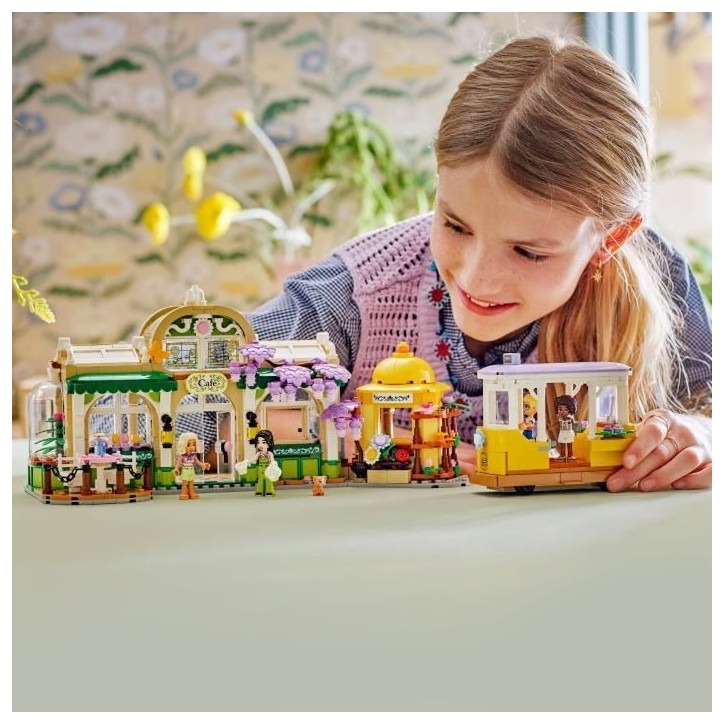LEGO Friends 42671 Café des Plantes et Kiosque a Fleurs - Jeu de Construction des 9 ans