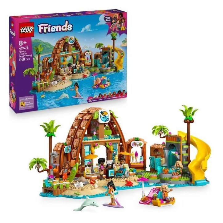 LEGO Friends 42673 Vacances a l'Hôtel de la Plage - Jeu de Construction des 8 Ans